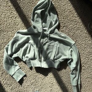 Double Zero Light Green Knit Hoodie